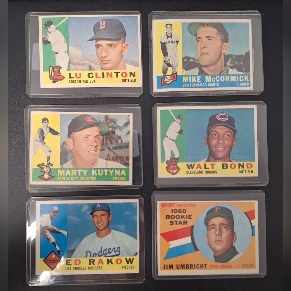Vintage Baseball Trading Cards Set